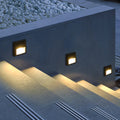 Modern Minimalist Solar LED Outdoor Patio Step Wall Light