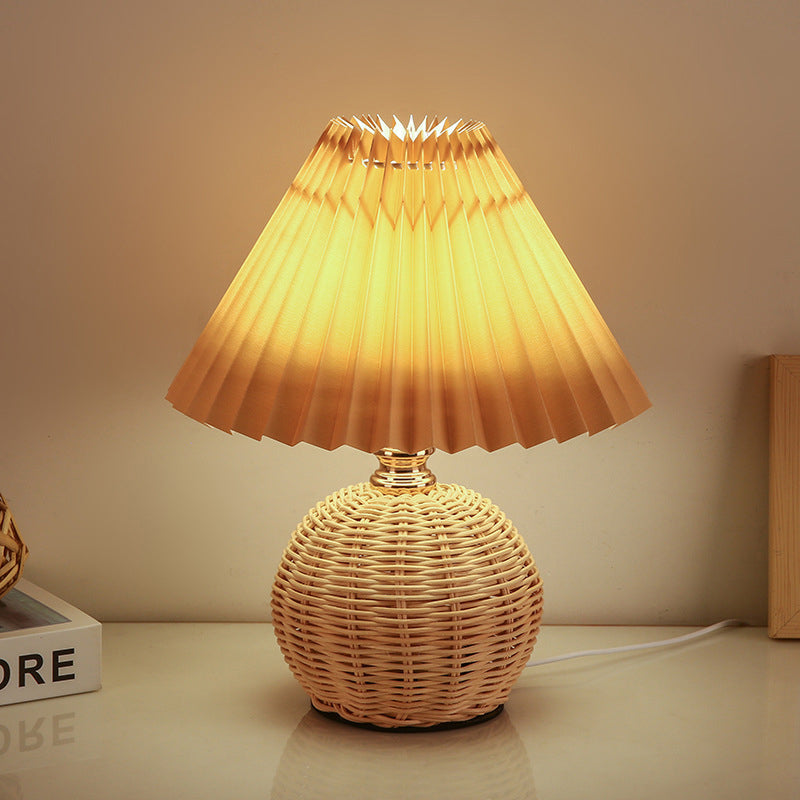 Nordic Contemporary LED Table Lamp with Pleated Table Lamp