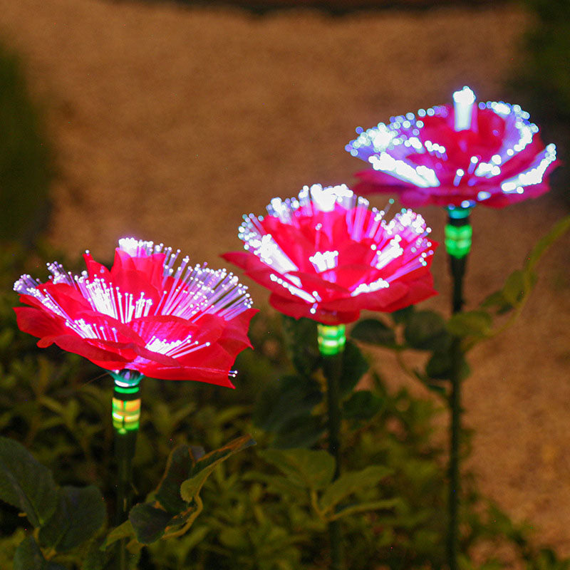Modern Red Outdoor Stake Light