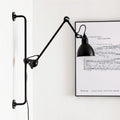 Industrial Vintage Iron Long Pole Swing Arm Wall Sconce