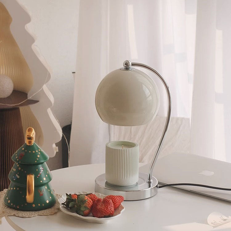Scandinavian Iron Stainless Steel Round Ball Table Lamp