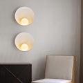 Modern Minimalist Round Iron Resin 1-Light Wall Sconce