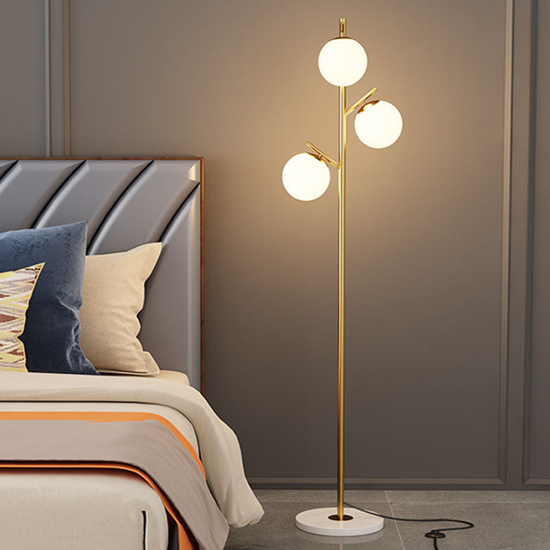 Scandinavian Gold 3-Light Floor Lamp