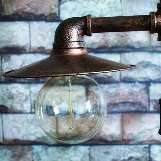 Industrial Steampunk Bronze 2-Light Floor Lamp