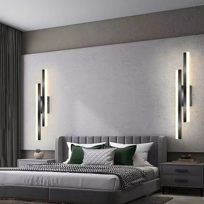 Modern Minimalist Lines Iron Acrylic LED Wall Sconce