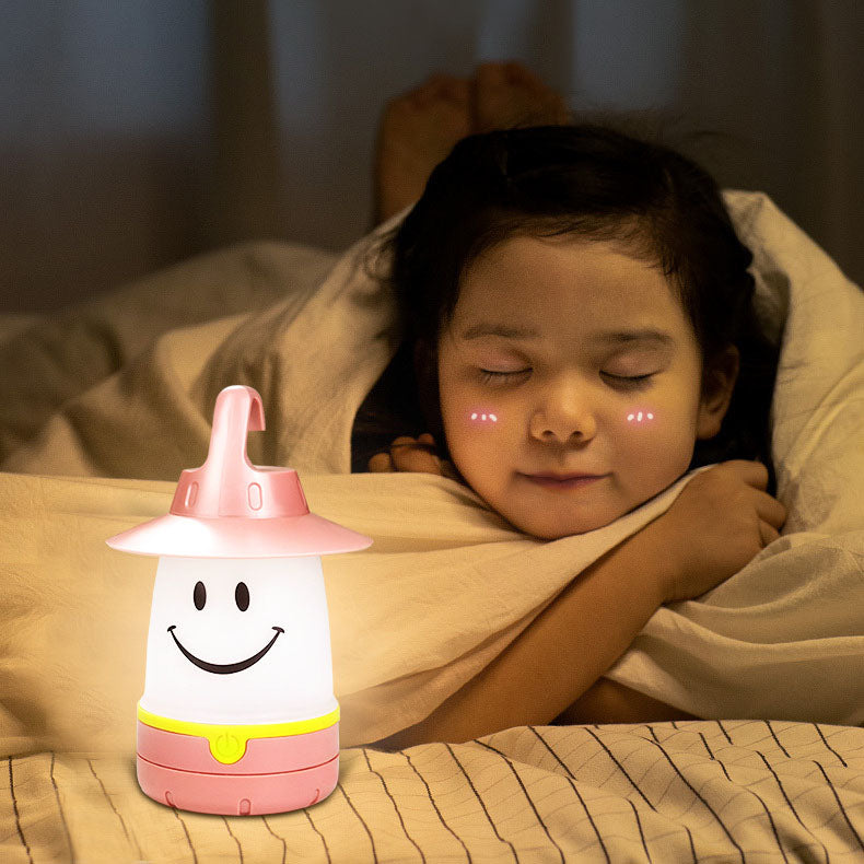 Creative Smiley Lantern Outdoor Camping LED Table Lamp