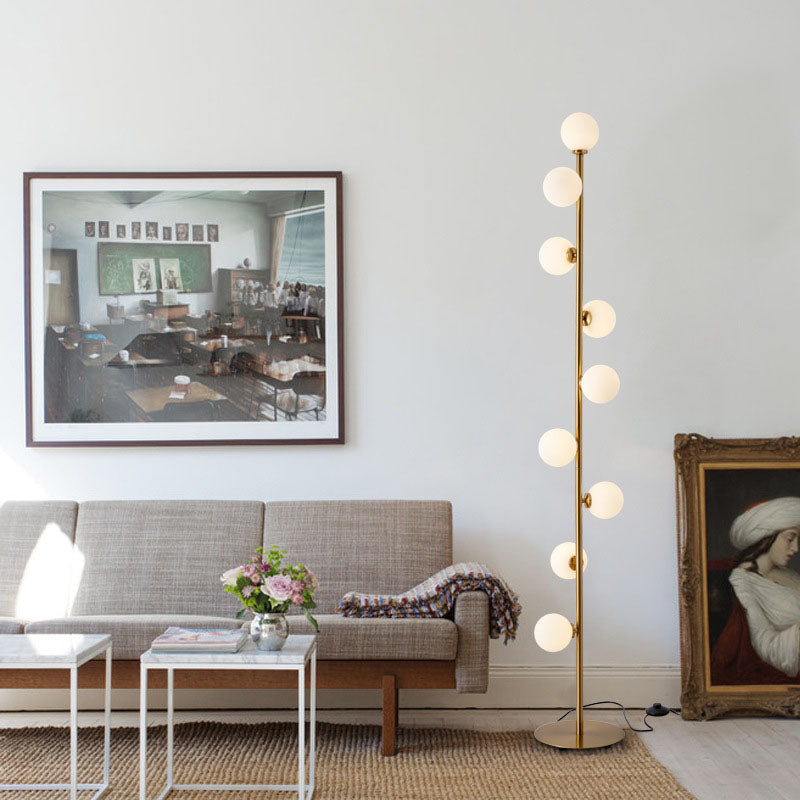 Scandinavian Gold 9-Light Floor Lamp