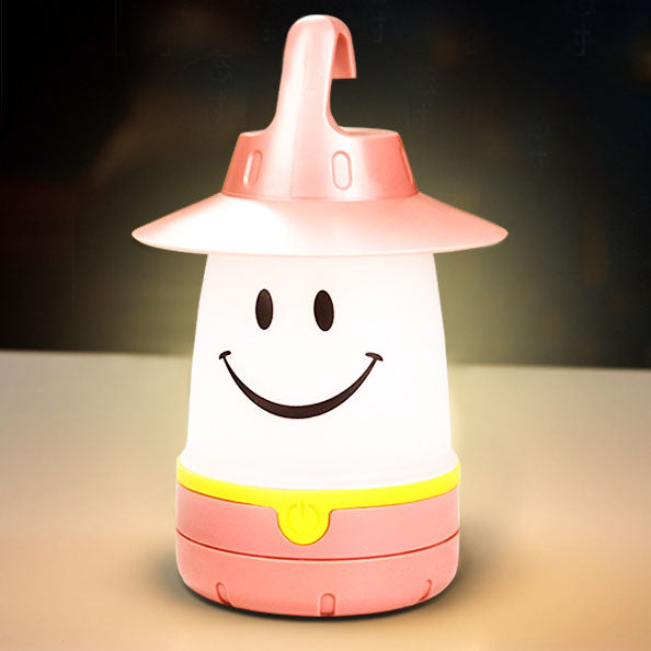 Creative Smiley Lantern Outdoor Camping LED Table Lamp