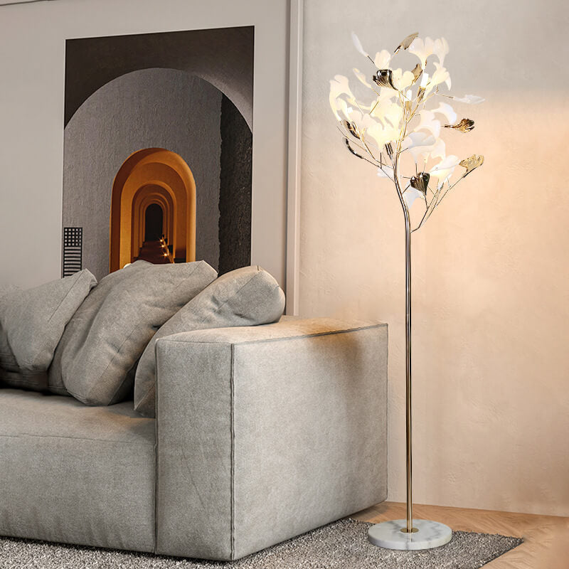 Nordic White 5-Light Floor Lamp