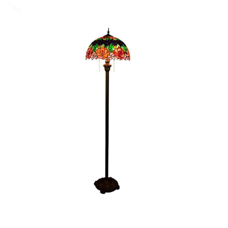 Tiffany Stained Glass 2-Light Floor Lamp