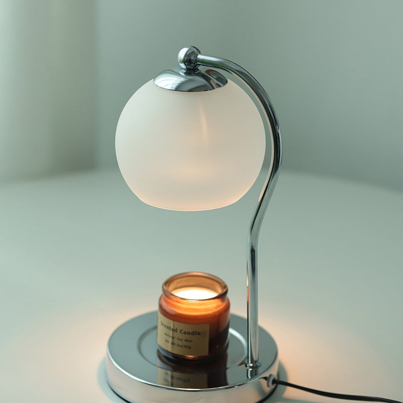 Modern Minimalist Orb Iron Glass 1-Light Melting Table Lamp