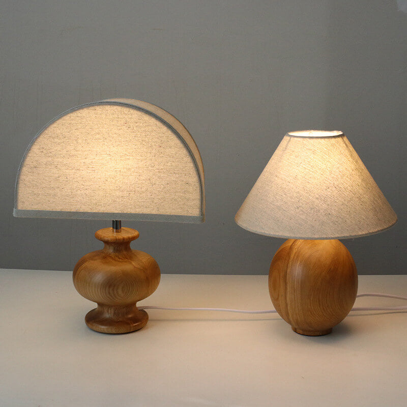 Japanese Wabi-Sabi Vintage Solid Wood Table Lamp Table Lamp