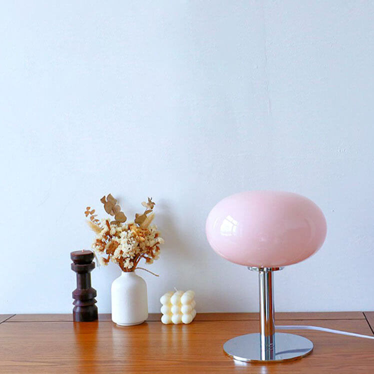 Modern Nordic Round Iron & Glass Table Lamp Table Lamp