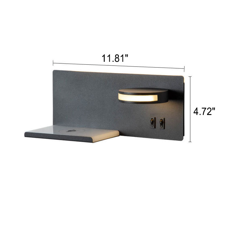 Modern Smart Flat USB LED Reading Wall Sconce