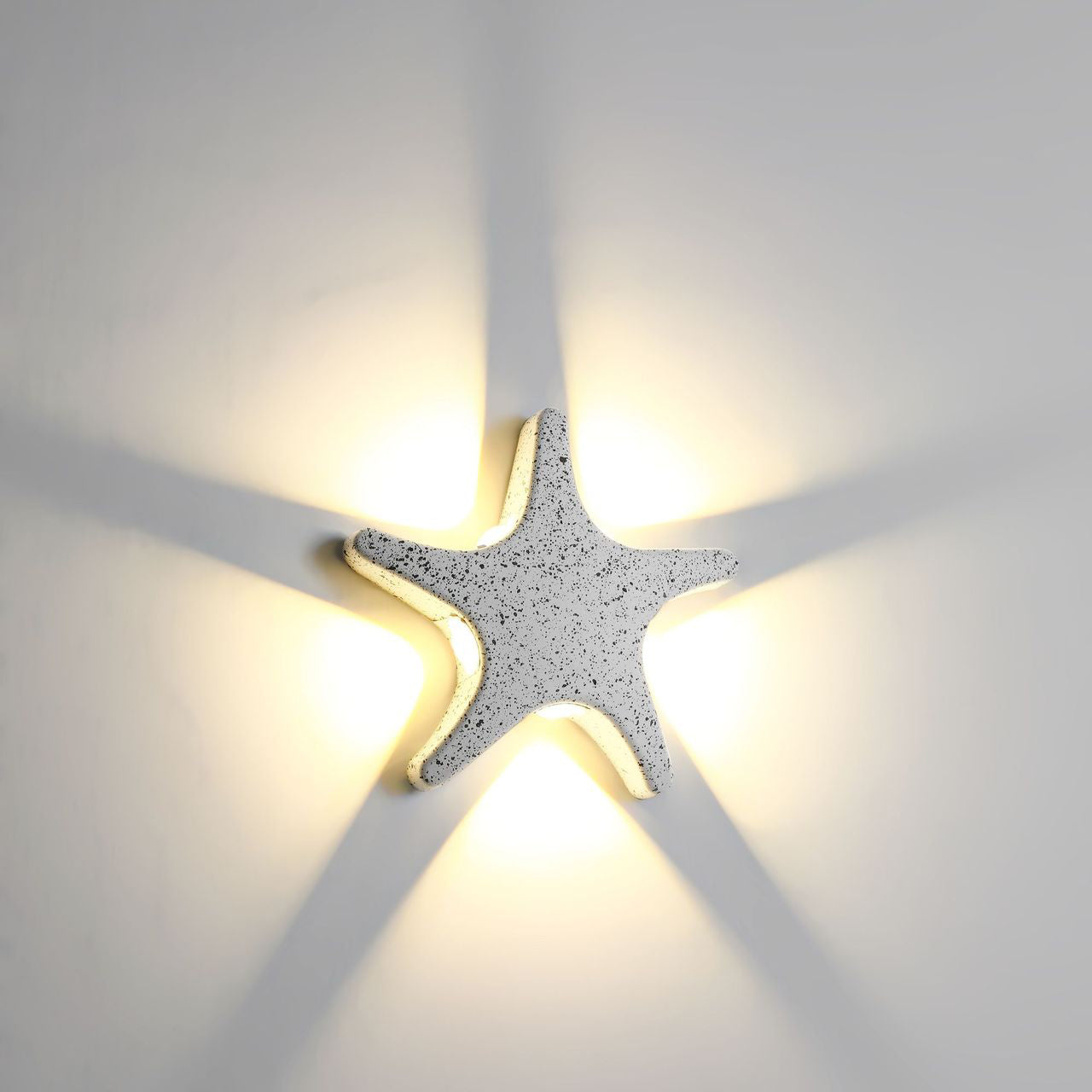 Contemporary Aluminum Starfish LED Waterproof Wall Sconce