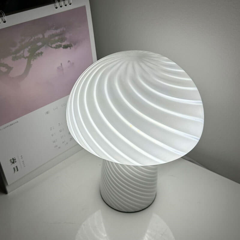 Modern Minimalist Mushroom Glass Table Lamp Table Lamp