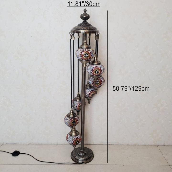 Tiffany Stained Glass 5-Light Floor Lamp