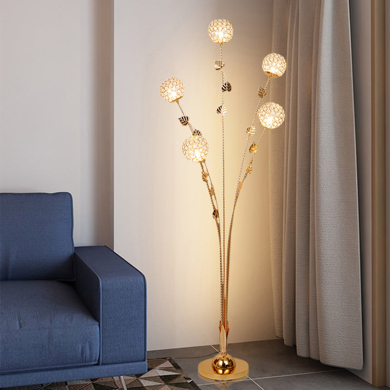 Modern Gold 5-Light Floor Lamp