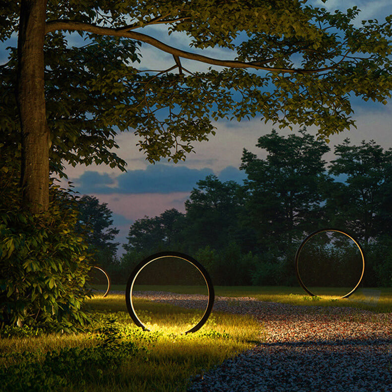 Modern Black Outdoor Stake Light