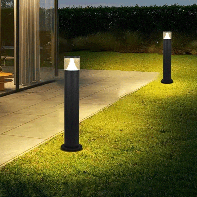 Industrial Black Outdoor Stake Light