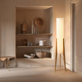 Traditional Chinese Walnut Floor Lamp