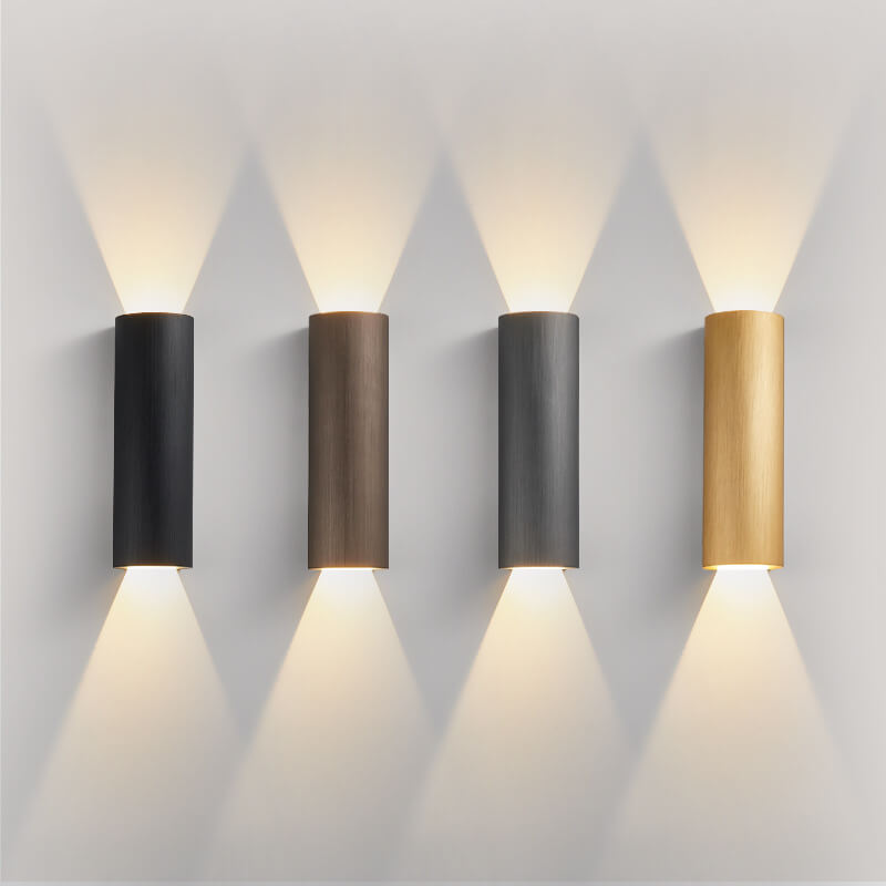 Modern Minimalist Aluminum Cylindrical LED Wall Sconce