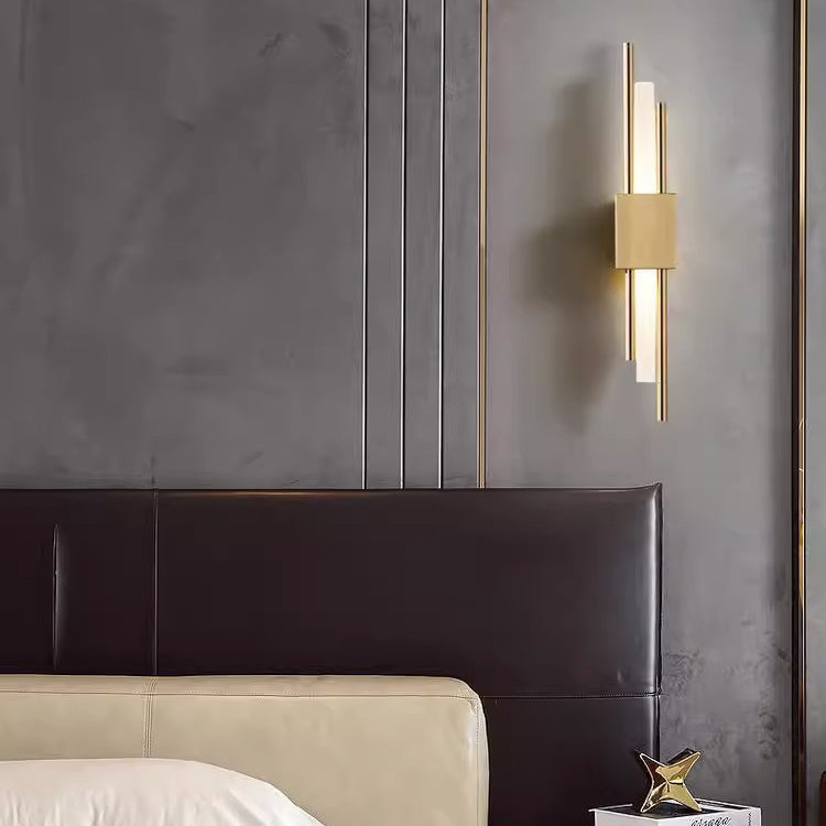 Modern Minimalist Iron Acrylic Strip LED Wall Sconce