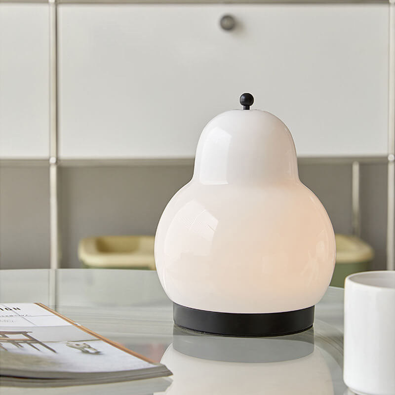 Traditional French Cream Pear Shape LED Table Lamp