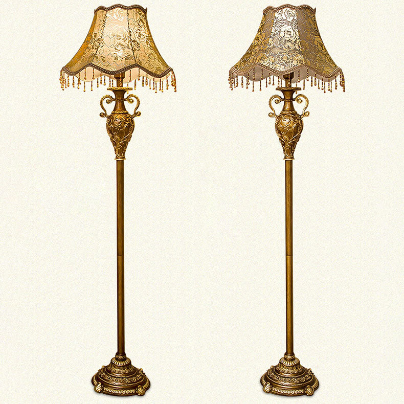 European Brown Floor Lamp