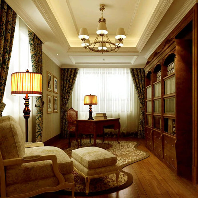 European Brown Floor Lamp