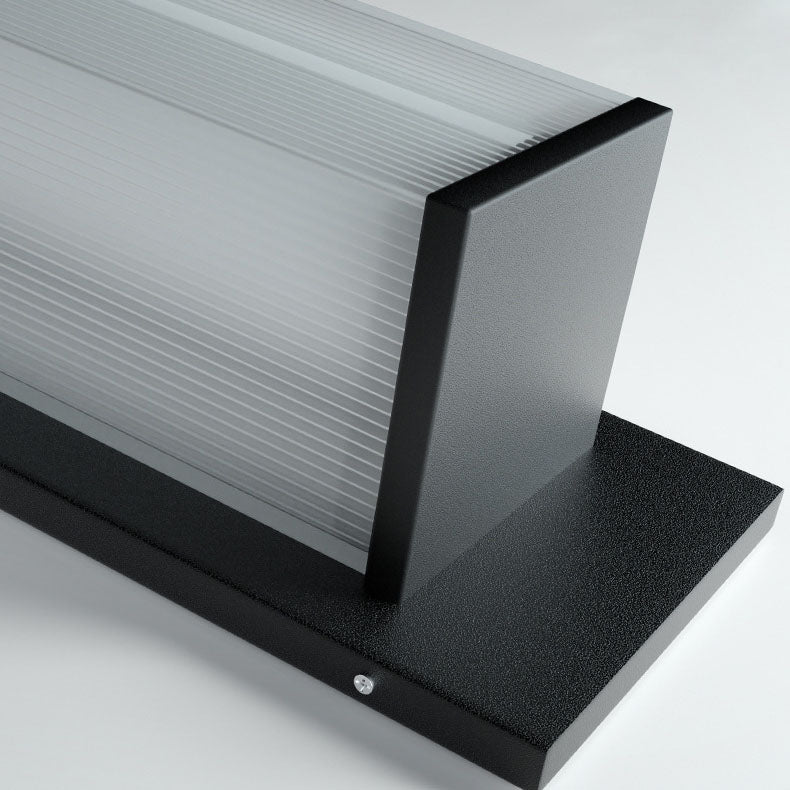 Modern Minimalist Solar Waterproof Rectangular Wall Sconce