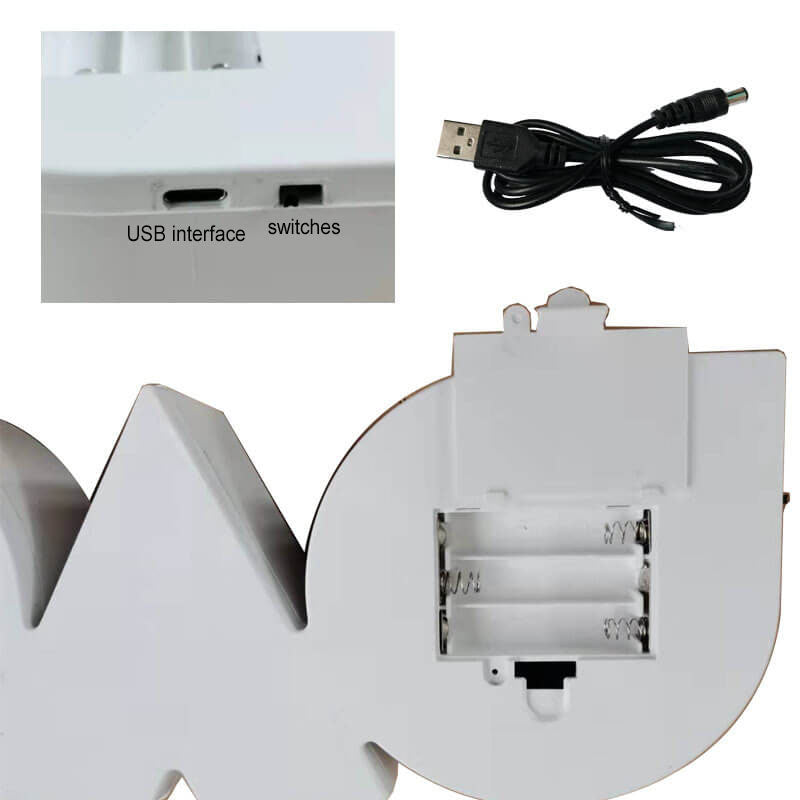 Creative PS LOVE Letters Wedding Valentines LED Table Lamp