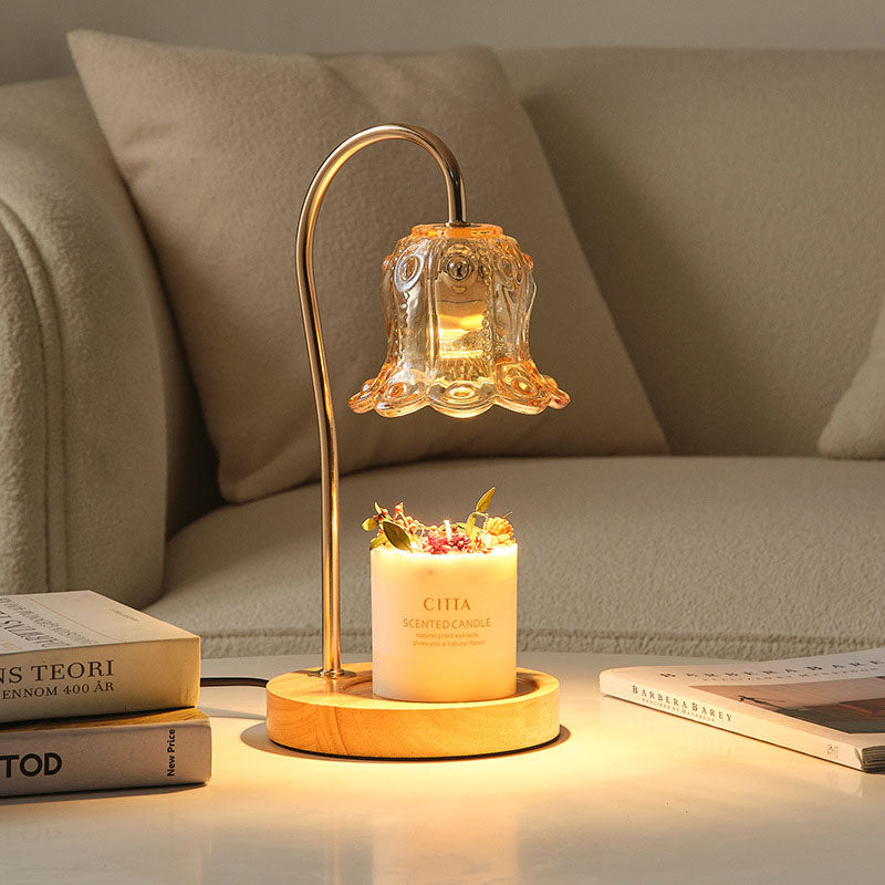 Modern Creative Simple Solid Wood Lily Of The Table Lamp