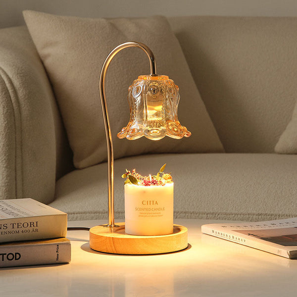 Modern Creative Simple Solid Wood Lily Of The Table Lamp