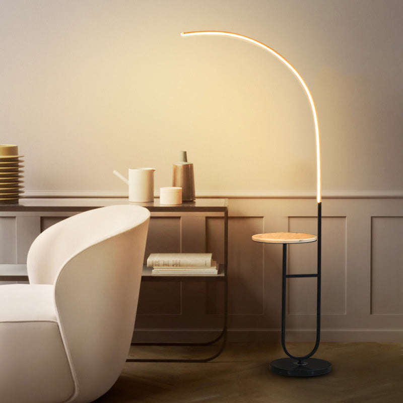 Modern White Arc Floor Lamp
