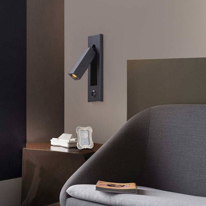 Modern Minimalist Rectangular Recessed Aluminum LED Wall Sconce