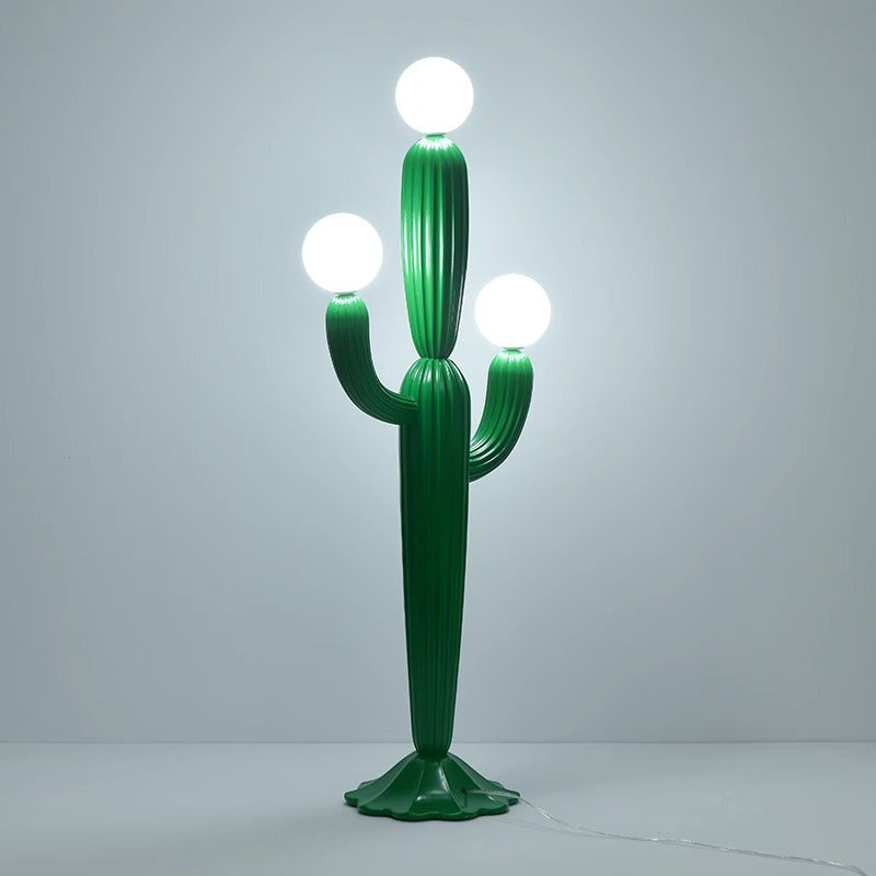 Contemporary Green 3-Light Floor Lamp