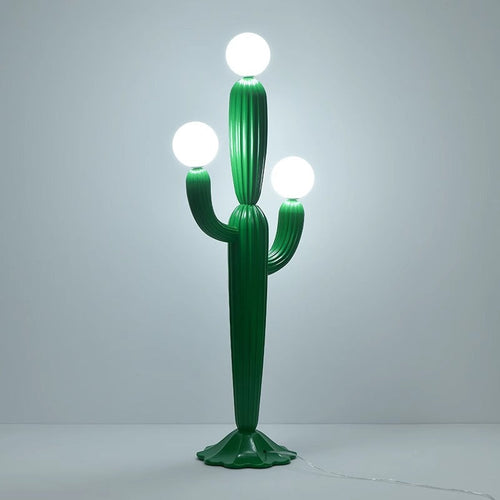 Contemporary Green 3-Light Floor Lamp
