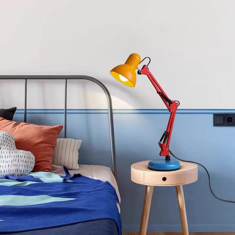 Modern Minimalist Memphis Iron Half-Circle Table Lamp