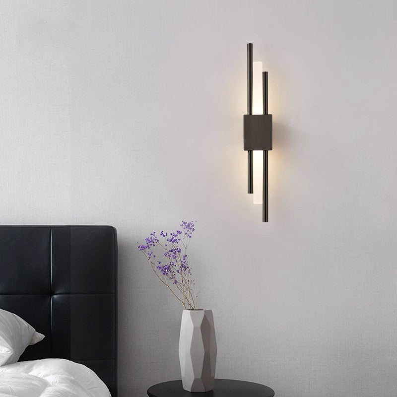 Modern Minimalist Iron Acrylic Strip LED Wall Sconce