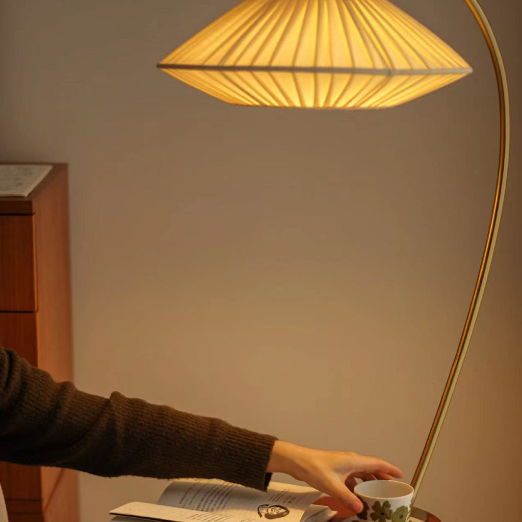 Vintage White Floor Lamp