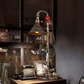 Industrial Iron Gear Plumbing Metal 1-Light Table Lamp