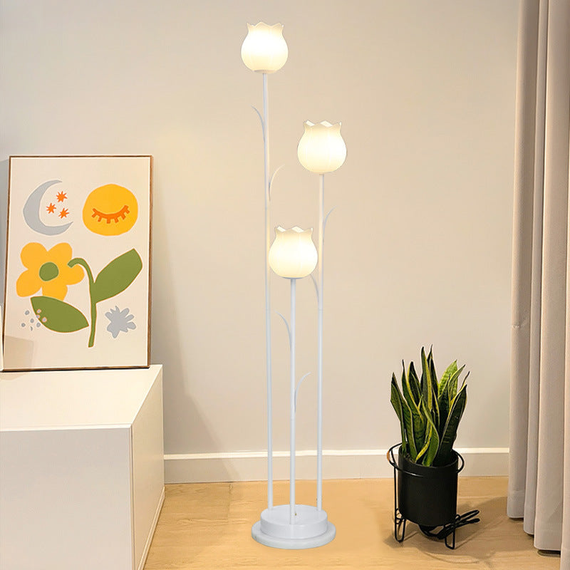 Scandinavian Black 3-Light Floor Lamp