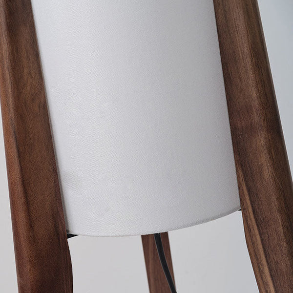 Traditional Chinese Walnut Floor Lamp