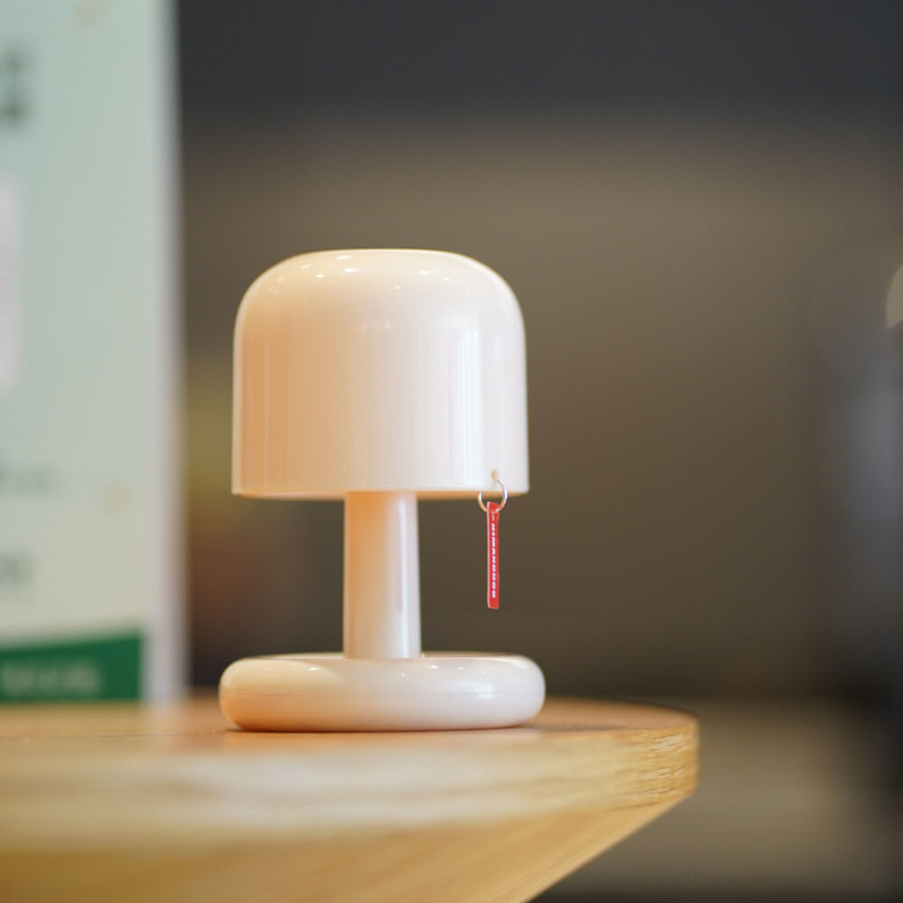 Modern Minimalist Decorative Mushroom Plastic USB Table Lamp