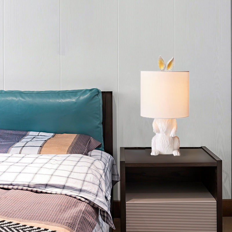 Modern Minimalist Rabbit Shape 1-Light Table Lamp
