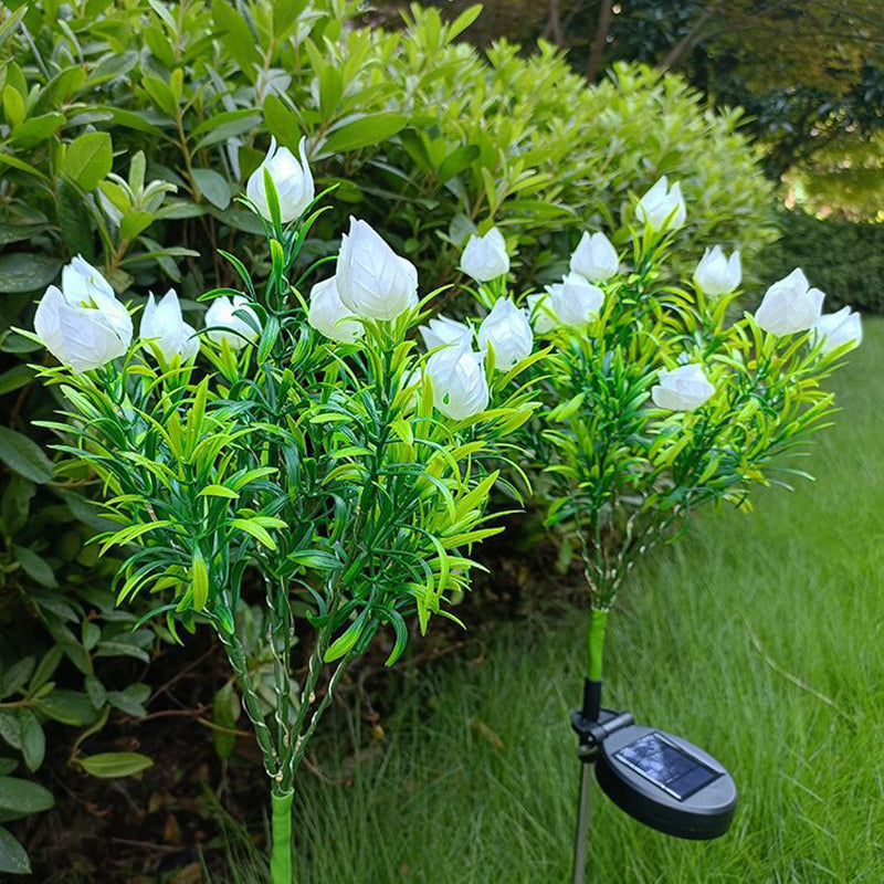 Contemporary White Outdoor Stake Light