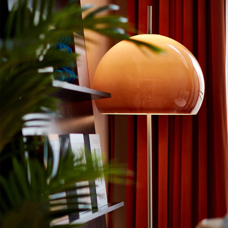 Retro Beige 2-Light Floor Lamp