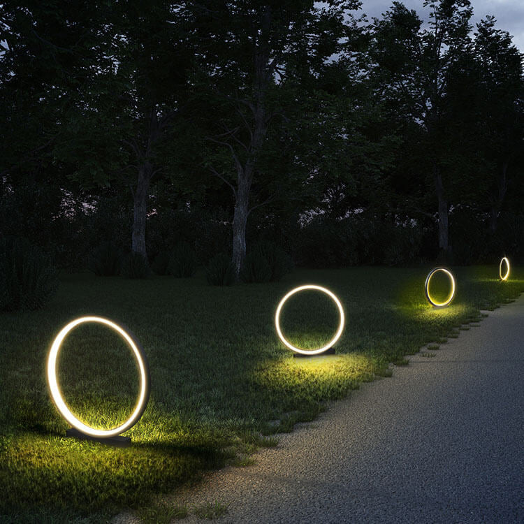 Modern Black Outdoor Stake Light