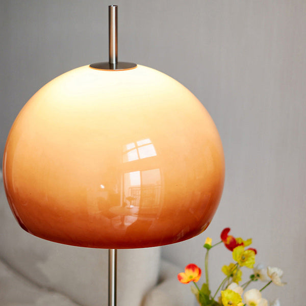 Retro Beige 2-Light Floor Lamp